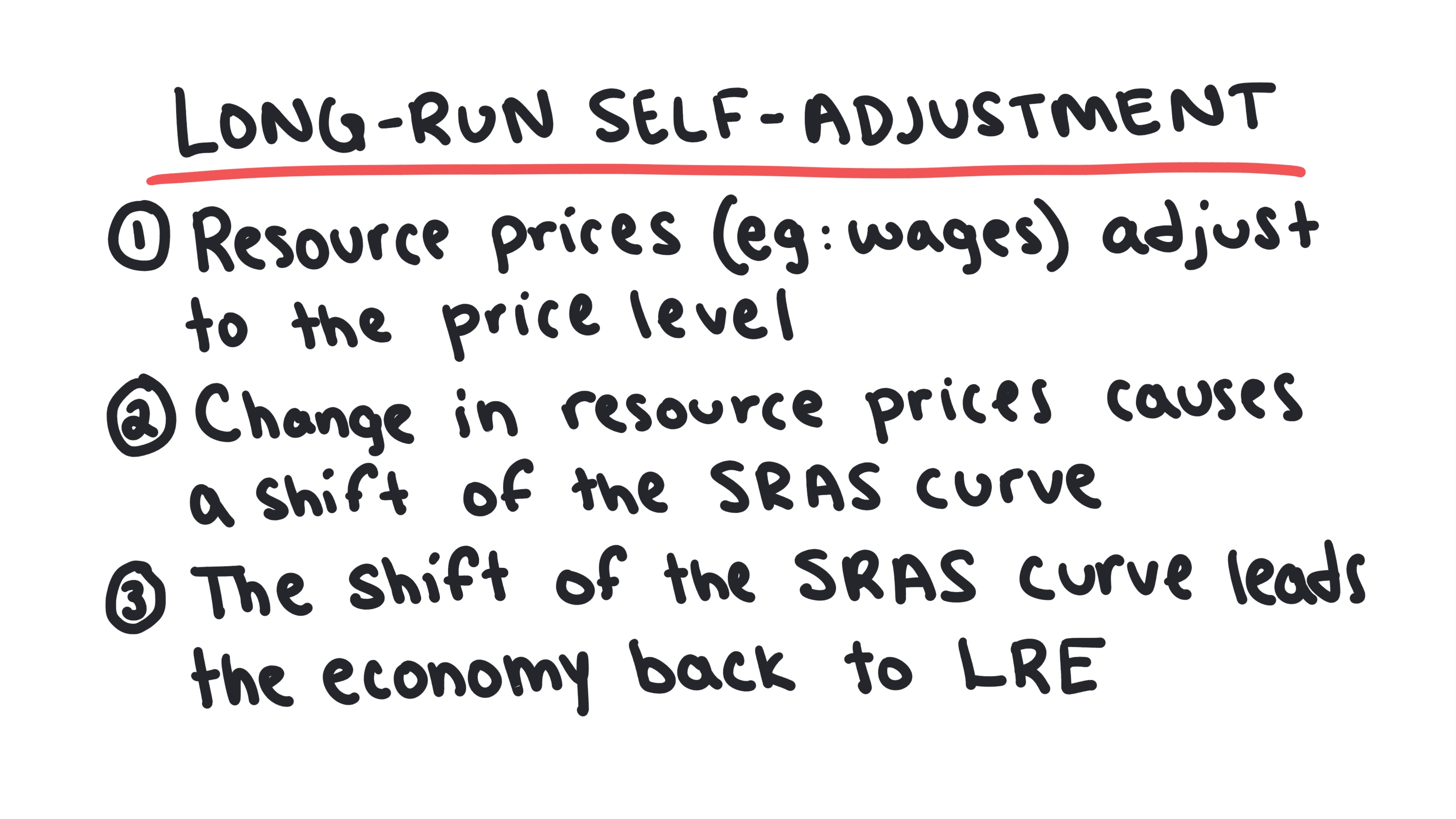 Long Run Self Adjustment 19